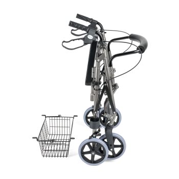 LUCY - Podpórka czterokołowa aluminiowa z podparciem na nogi 6